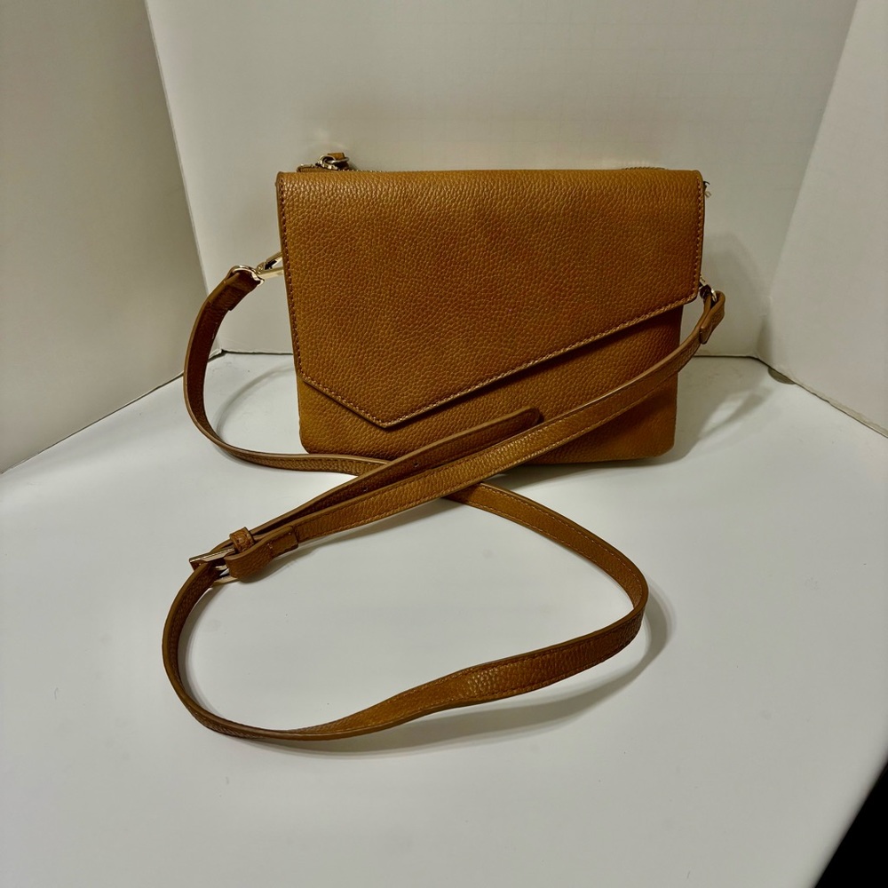 Le Chateau Tan Crossbody Envelope Bag